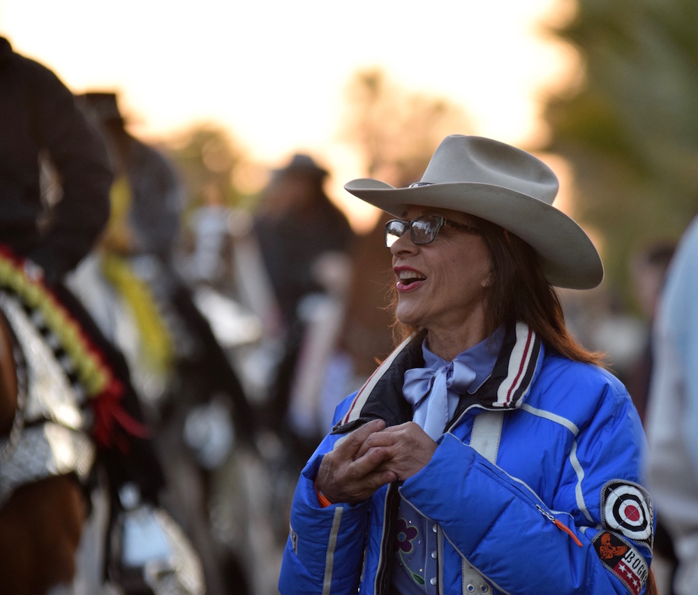 Michele Macfarlane gave some final instructions to the riders as they waited to be called into line.