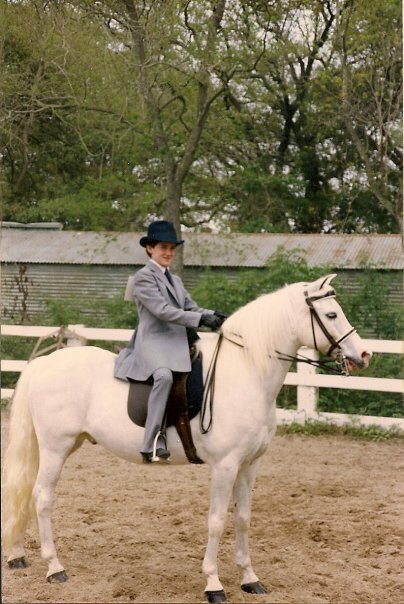 Jeremy has been riding since he was about four years old. He is pictured here aboard Popcorn.