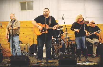 Monnington Farm's 2015 Christmas party included live music by the Allen Lane Band.