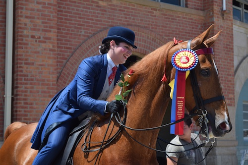 Lauren Arquilla and College Man took the tricolor in the Pleasure Equitation 14 17 Championship.