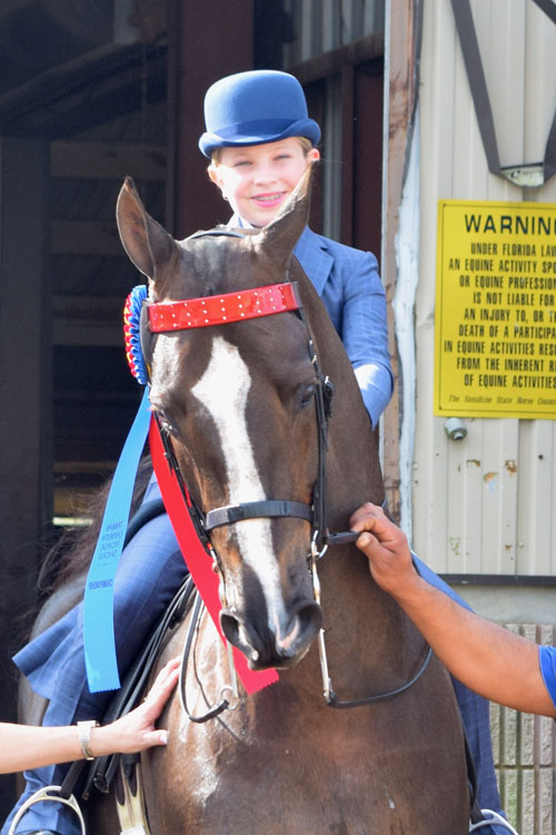 Caroline Katko was named the Walk/Trot Equitation 11 & Under Champion.