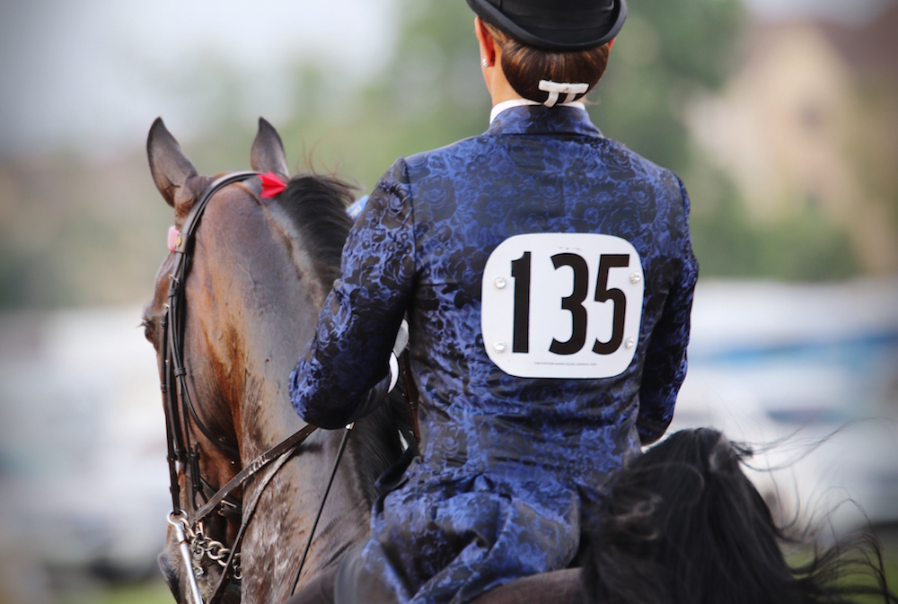 Back numbers should always be easy for the judge to read. Photo by Julia Shelburne-Hitti.