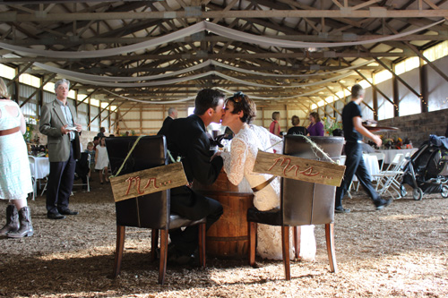 Keen and Nick were married on their farm on September 27, 2014.